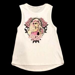 NEW The Barbell Cartel Bar-B Muscle Tank, White, Small (4-6) Soft Premium Blend